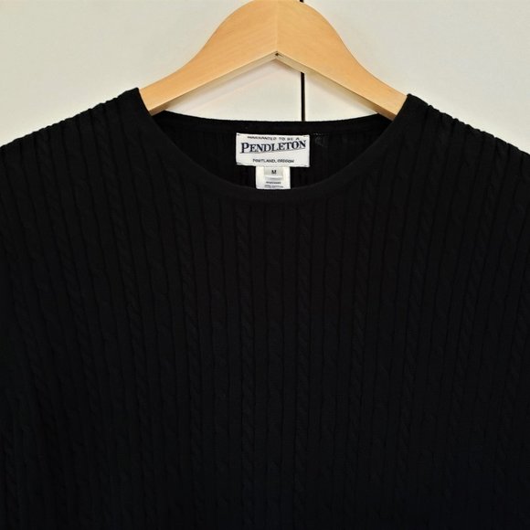 Pendleton Short Sleeve Cable Knit Sweater Shirt - Picture 4 of 7